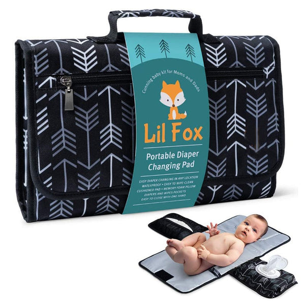 Preggybelt Pillows Black Portable Baby Changing Pad Diaper