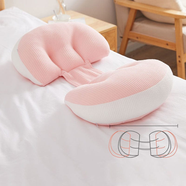 Preggybelt Pillows Pink White U-shaped abdominal Support Pregnancy Pillow