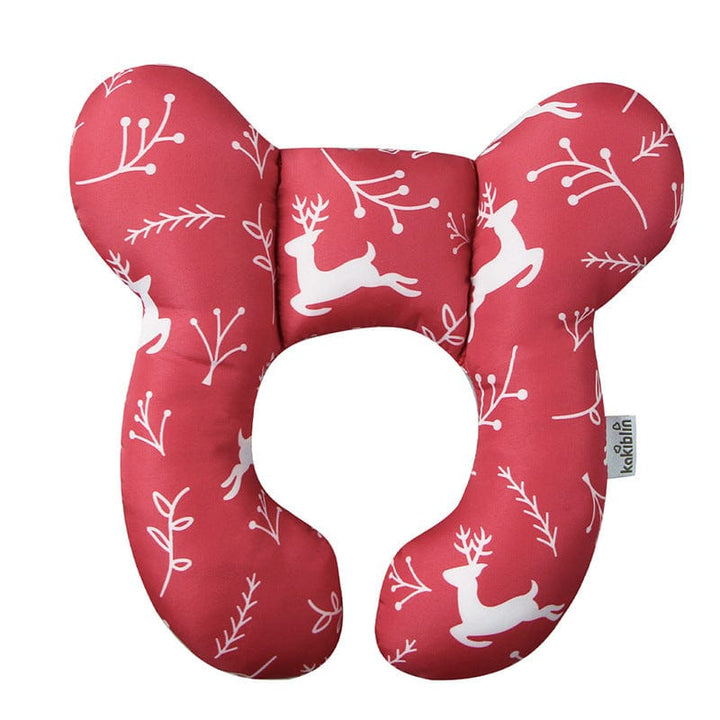 Preggybelt Pillows Red christmas deer Neck Protector Pillow Baby Car Seat